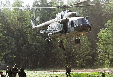 The first field exercise of the Airborne Regiment